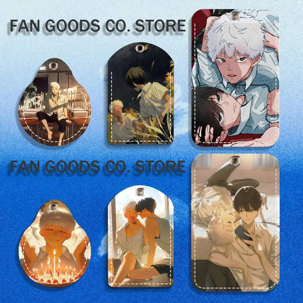 

The S-Summer Hikaru Died Holder Keychain For Air Tag Bank Business Work Card Holder Student Card Protective Case Bus Card