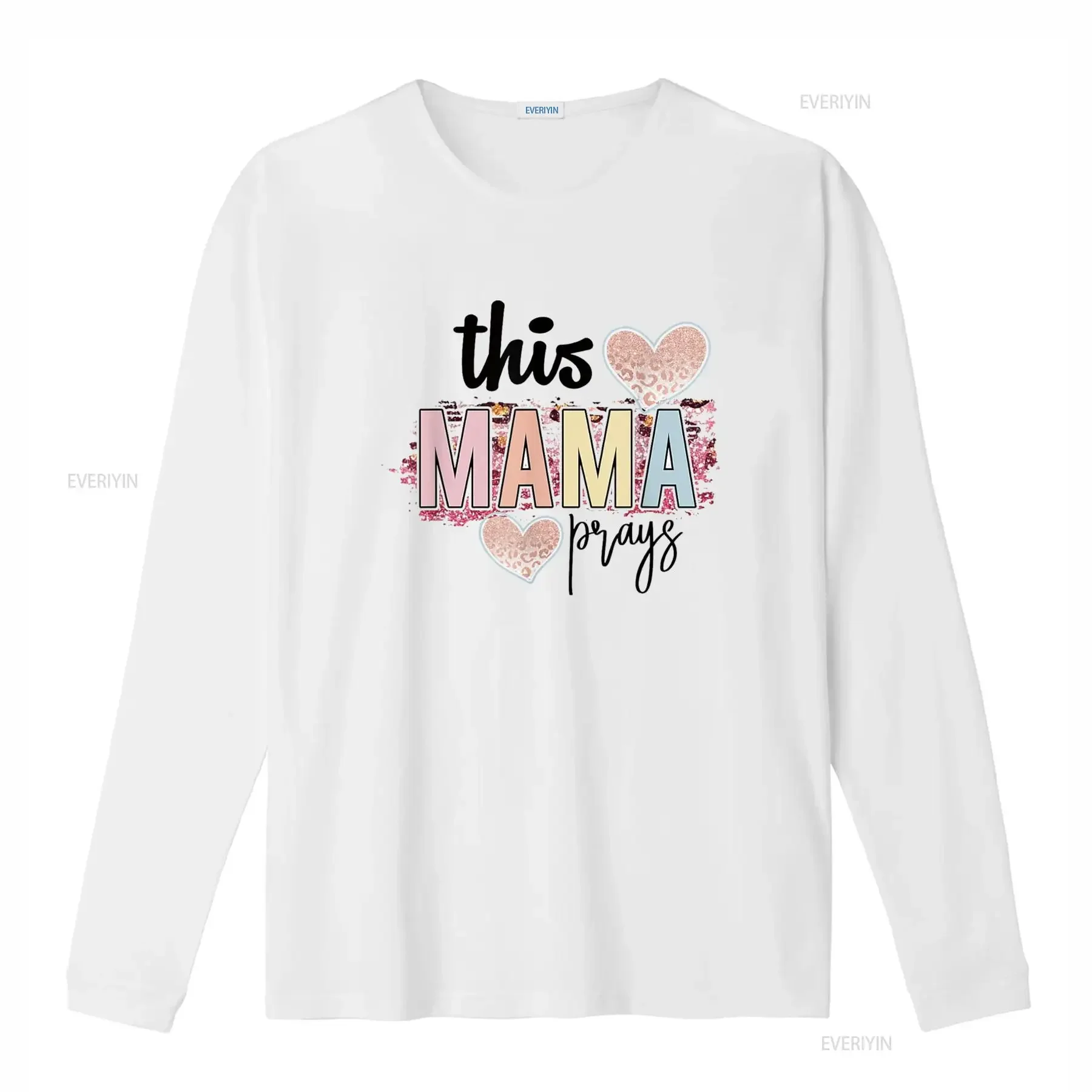 This Mama Prays T Shirt Christian Mommy Faith Mother s Day White vintage Washed Comfortable designer clothes Unisex Casual