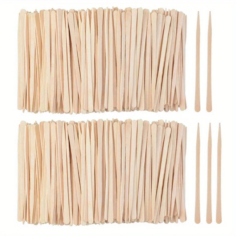 200Pcs Disposable Wooden Stick Face Wax Sticks Depilation Spatula Body Eyebrow Applicator Smooth Tongue Depressor Beauty Tools view 4