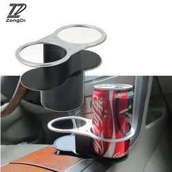 ZD 1Pc Car water cup holder Double mouth for Seat Leon Ibiza Renault Duster Megane 2 Logan Captur Clio Mazda 3 6 CX-5 2017