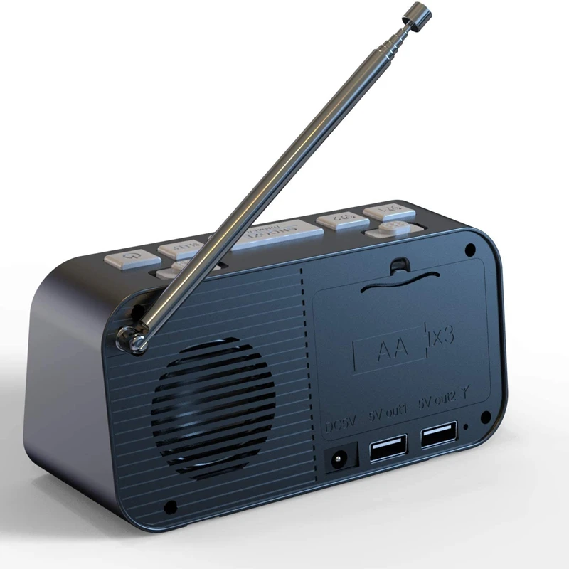 أفضل العروض السرير ساعة تنبيه DAB/FM راديو ساعة ليد رقمية كبيرة Sn المزدوج ساعة تنبيه مزدوجة راديو USB النوم الموقت راديو FM على مدار الساعة