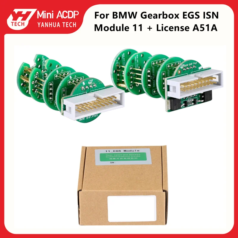 Yanhua Mini ACDP2 For BMW Gearbox EGS ISN Clearance Module11 for 6HP F & 8HP F/G Chassis with License A51A