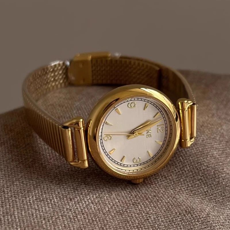 Reloj clásico de tendencia para mujer, elegante, sencillo, Retro, exquisito, resistente al agua, reloj de cuarzo, regalo de cumpleaños para estudiante