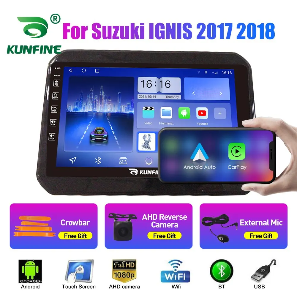 2Din Android Car Radio For Suzuki IGNIS 2017-2018 Multimedia Video Player GPS Navigation Stereo Audio Head Unit Carplay 4G Wifi