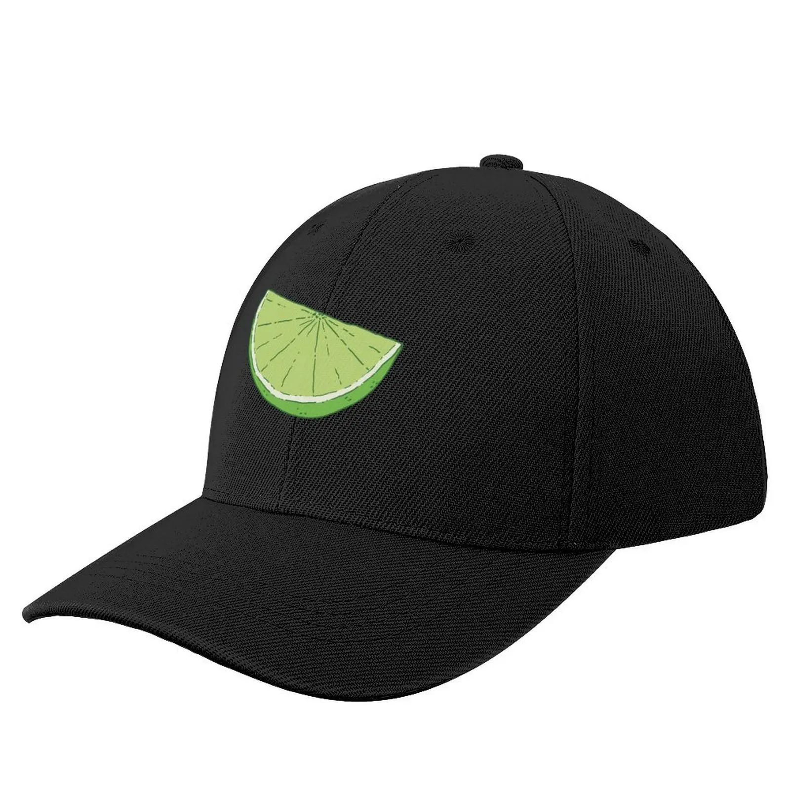 Colorful Slices of Lime Fruit Wedge Pattern Baseball Cap Rugby Uv Protection Solar Hat Mens Hats Women's