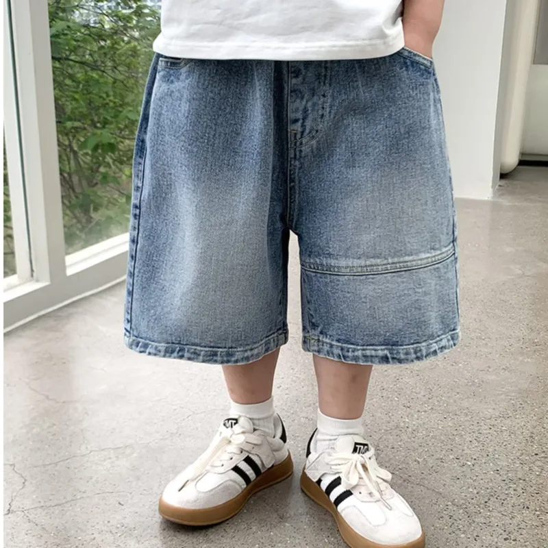 Children\'s Five Point Shorts Summer Summer Boys\' Fashion Gradient Jeans Korean Casual Pants For Children