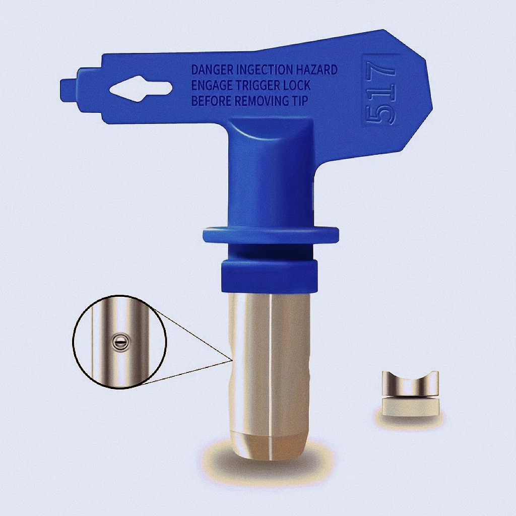 Imagem -02 - Conjunto de Bicos de Pintura Airless Reversíveis Pontas de Pistola de Pulverização Peças de Máquinas de Pulverização Ferramentas de Pulverizador