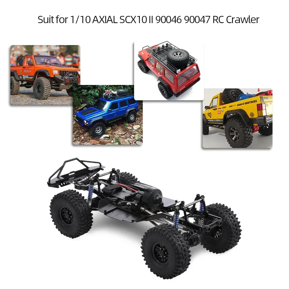 313mm 12.3-inch wheelbase assembled frame chassis for 1/10 RC tracked vehicles SCX10 SCX10 II 90046 90047