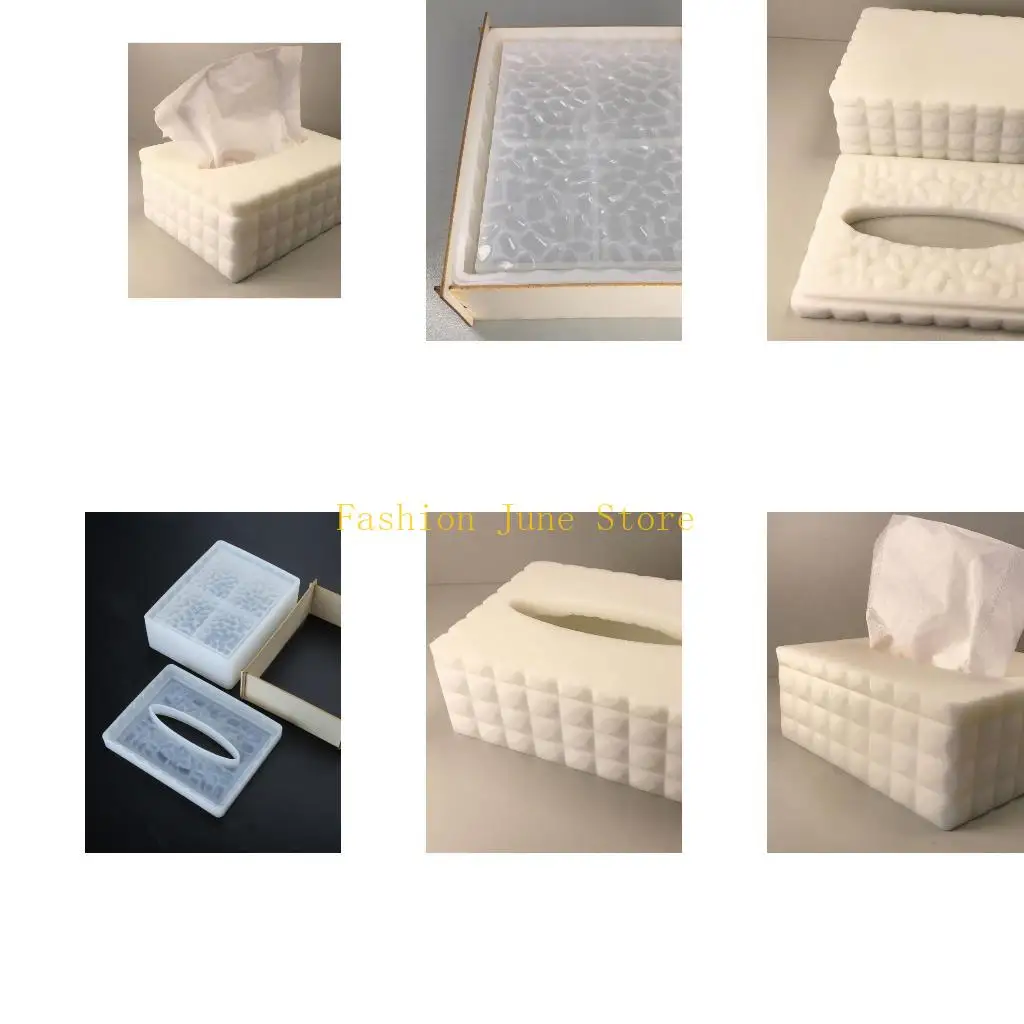 

N5KA Resin Storage Box Molds,Silicone Resin Box Molds Rectangle Epoxy Resin Casting Molds for Jewelry Box Trinkets Container