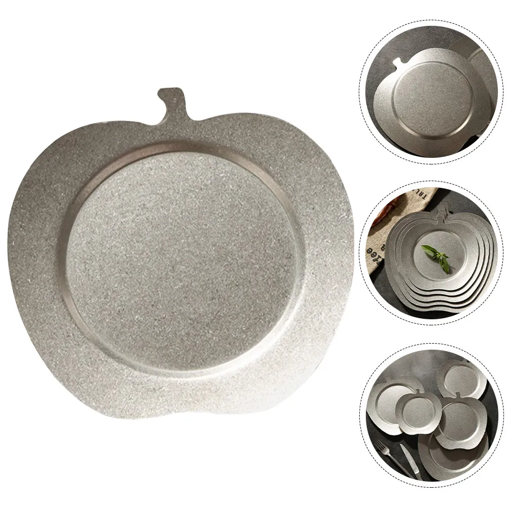 

Тарелка для ужина из нержавеющей стали, гладкая, легко моется, поднос для подачи еды для дома, ресторана, отеля, для выпечки, барбекю