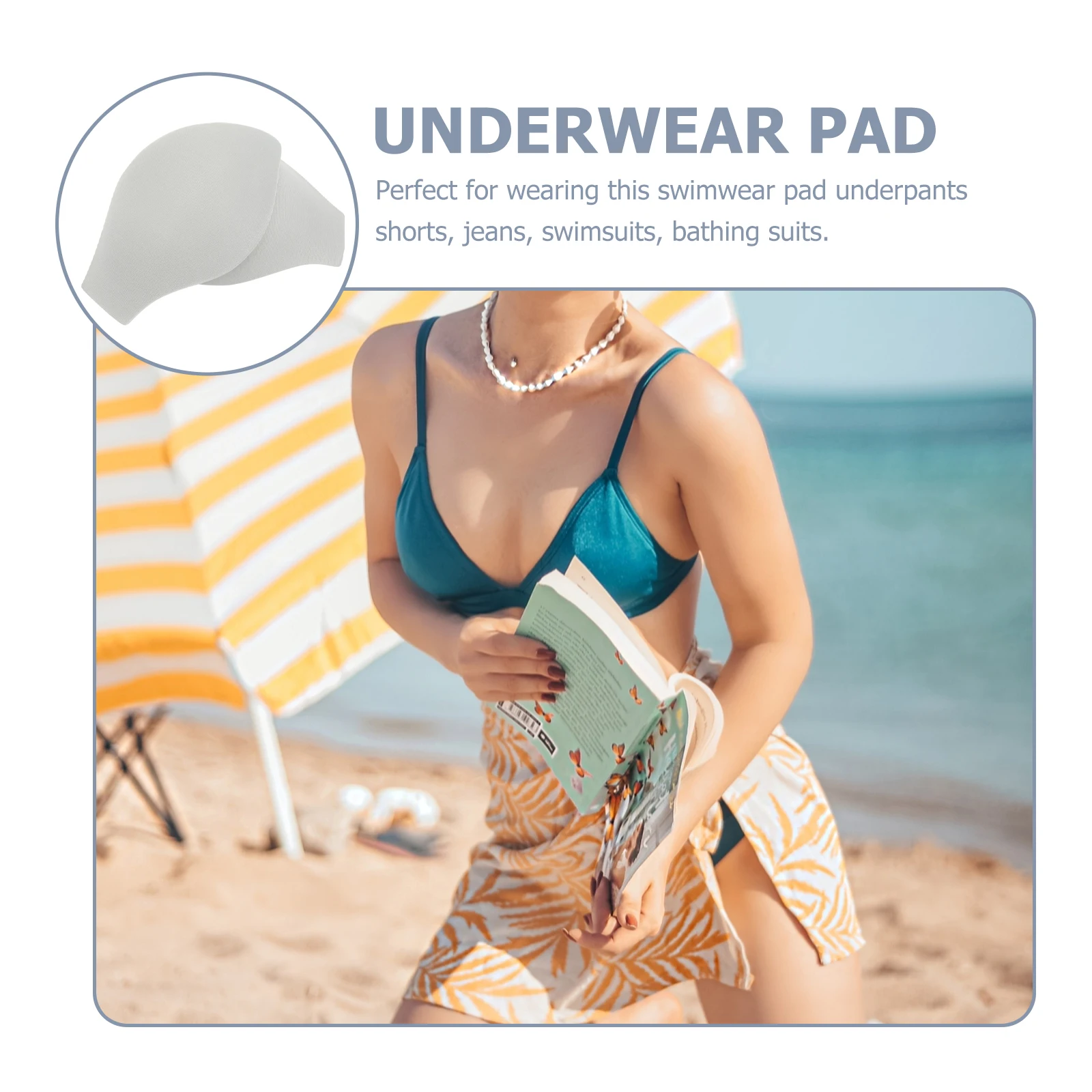 

4 Pcs Anti-exposure Swimming Trunk Pad Cup Shape Mens Shorts Double Insert Polyester Man Circumcision Underwear