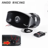 Accesorios para coche, altavoz de 12V con 7 sonidos, sirena electrónica inalámbrica de 130dB, alarma de advertencia para coche, bocina de sirena de fuego de policía, altavoz