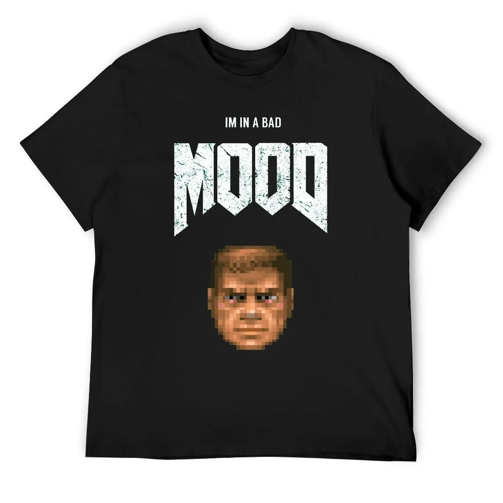 Bad MOOD Essential T-shirts Cute T-shirt Crewneck  Sports  Funny Novelty Leisure Eur Size image 2