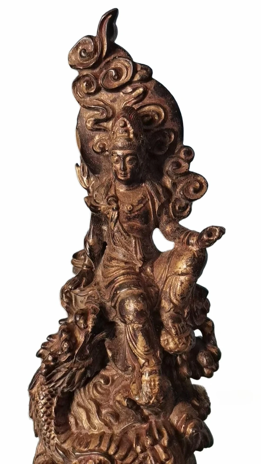 

Antique and easy unconstraint Old bronze Chenrezig Kwan-yin guanyin statues