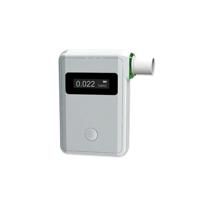 

AT8000 Fuel Cell Breathalyzer for Alcohol Tester Connects to Smartphone App and OLED Display