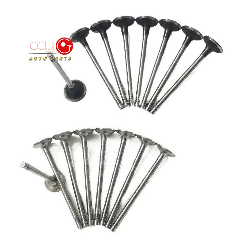 9814152480 9842467480 16 PCS Intake Exhaust Valve For Citroen C3 C4 C5 Peugeot 208 308 3008 Partner 1.5 BlueHDi DV5R YHR YHS YHZ