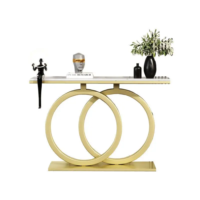 Entrada de mármore parede moderna simples vista final mesa sala estar corredor decoração