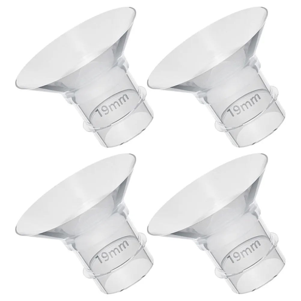 4 قطعة مضخة الثدي شفة إدراج عدة أجزاء سيليكون قابلة لإعادة الاستخدام للمضخات الكهربائية ويمكن ارتداؤها حافة ناعمة مانعة للتسرب موثوقة #2