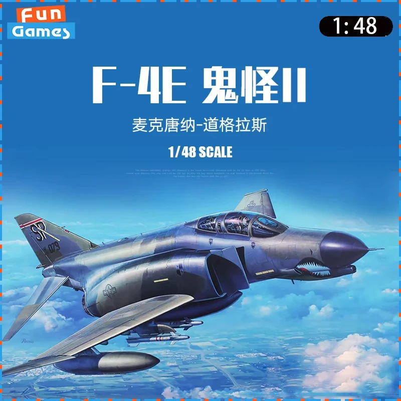 

1/48 MENG F-4E Ghost II fighter Aircraft LS-017 Assemble Aircraft Model Uncolored Collectible Custom Plastic Boy Toy Gifts