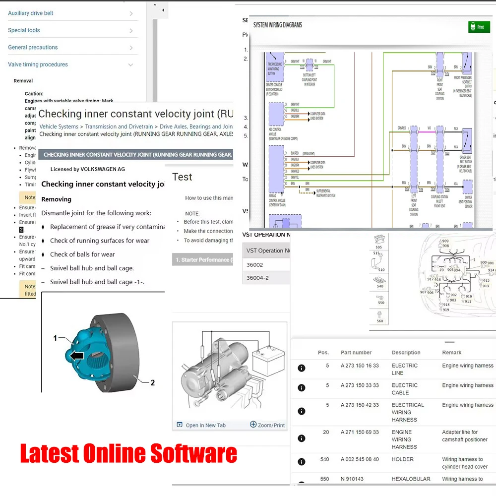 Alldata Latest Online Software Combination Repair Automatic Data Diagram Software Compatible with Mobile/PC Login