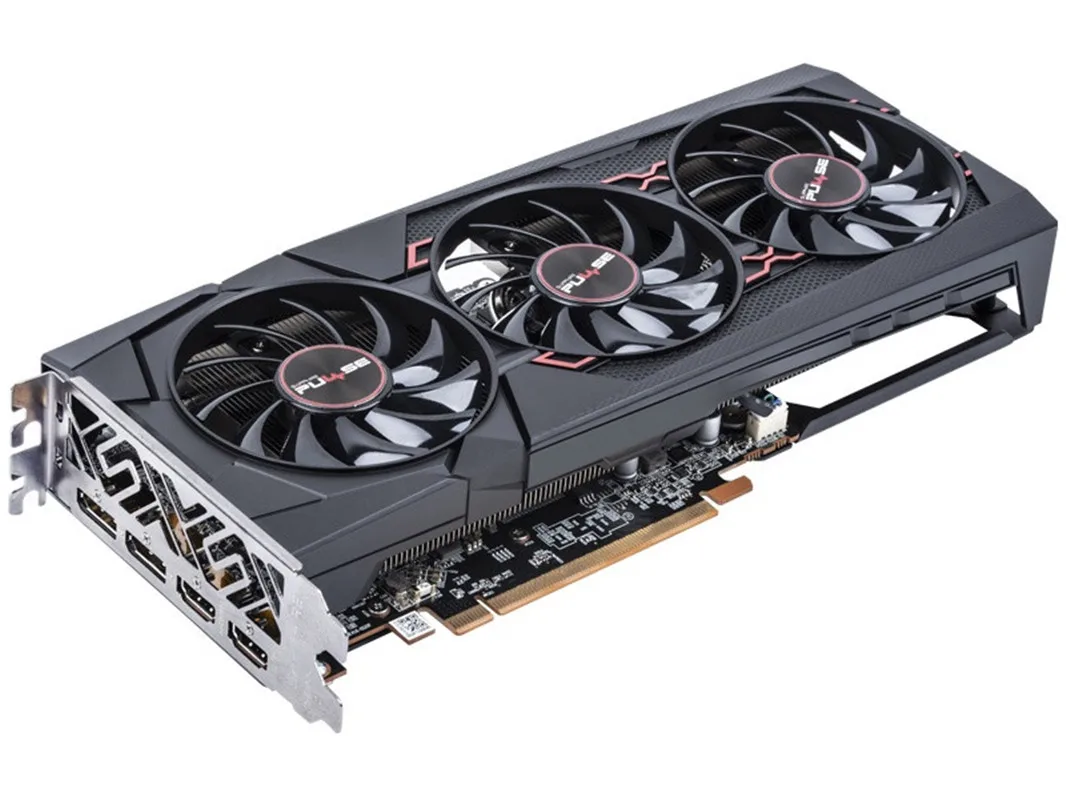 Imagem -03 - Safira rx 5600xt 6g d6 Pro oc Placas de Vídeo para Jogos Radeon rx 5600 xt 6gb Gpu Placa Gráfica Pci Express 4.0 16x