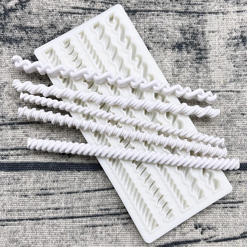 Five Ropes Silicone Sugarcraft Mold Resin Tools Cupcake Baking Mould Fondant Cake Decorating Tools
