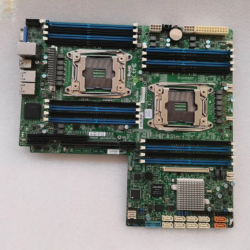 For Supermicro For X10DRW-I Original Server Motherboard 2011 DDR4 Support E5 2600 V3 V4 CPU Perfect Test Good Quality