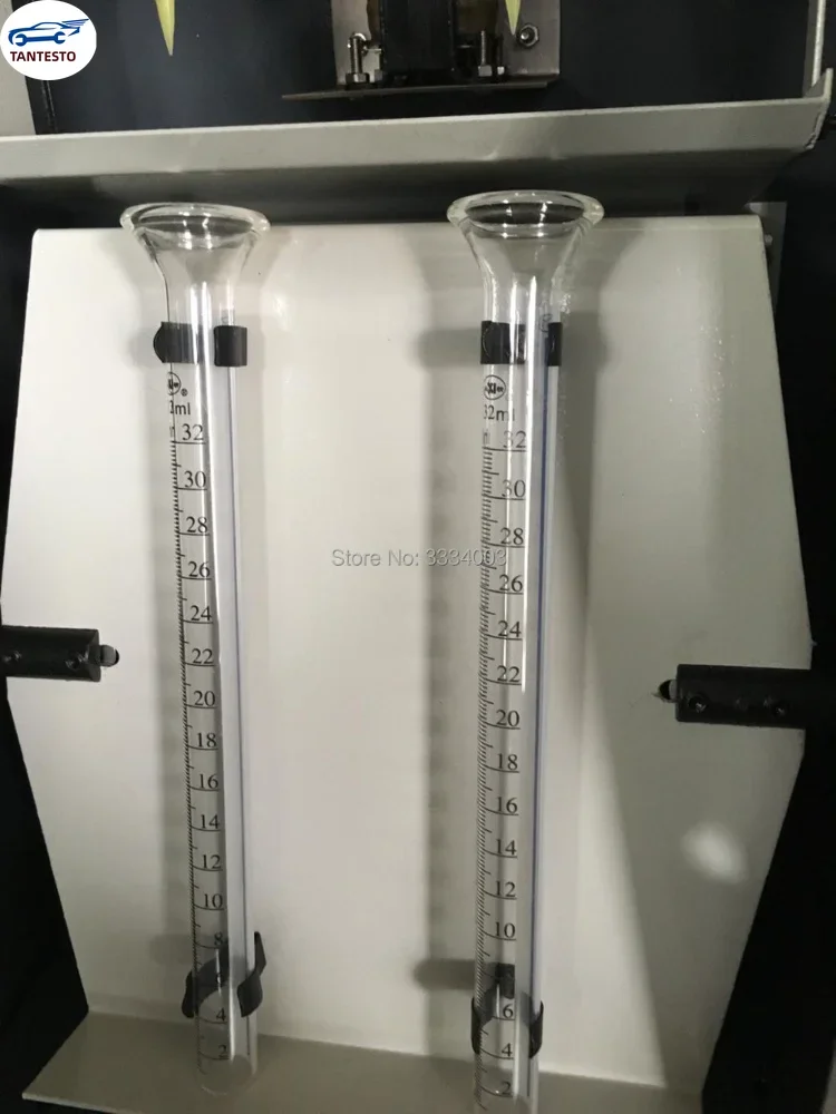 12Pcs 32ml Glass Measuring Cylinder for Diesel Common Rail Test Bench, Pump Repair Kits