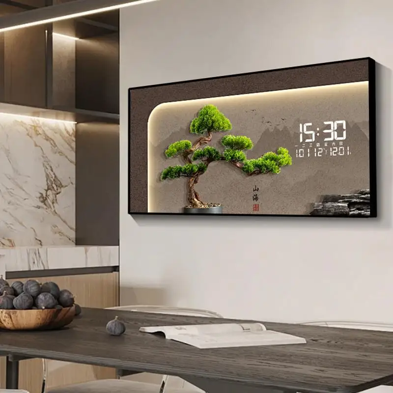 Art Japanese Charm Wall clock Japanese Charm Digital Gothic Wall clock Modern Digital Reloj De Pared Digital Wall Decoration