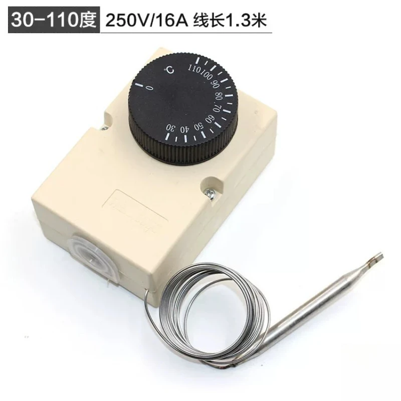 30-110°C Knob Thermostat Switch, Temperature Control Regulator for Heating Equipment