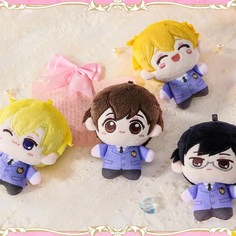Kawaii Ouran High School Host Club Plush Keychain Cartoon Fujioka Haruhi Plush Stuffed Doll Peripheral Backpack Decoration Gift