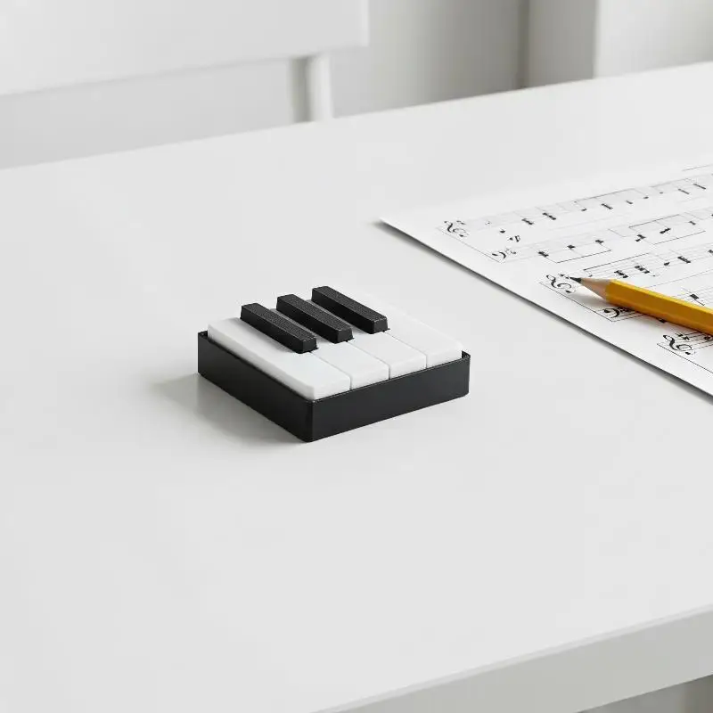 3D-gedruckter PLA-Klaviertasten-Klicker – Druckknopf-Fidget-Figur zur Entspannung, geeignet für den Schreibtisch im Büro, Partyspiele, Musikalische Tastendrucke – Detail 5