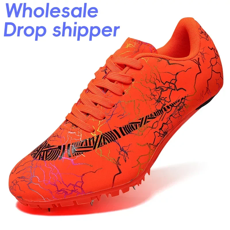 

Men Track and Field Spikes Shoes Training Competition Sprint Lightweight Racing Non-slip Match Waterproof Wholesale Professional