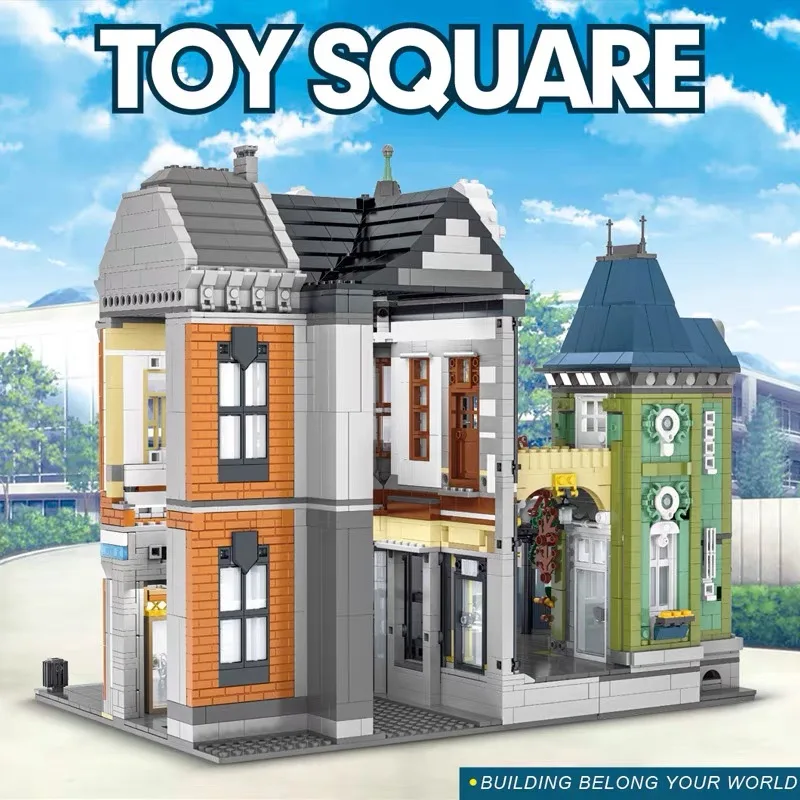 

10190 5477pcs In Stock Urge Creative Street Blocks Brick Series View Toys Store Afol Square Building Blocks Brick Education Toys