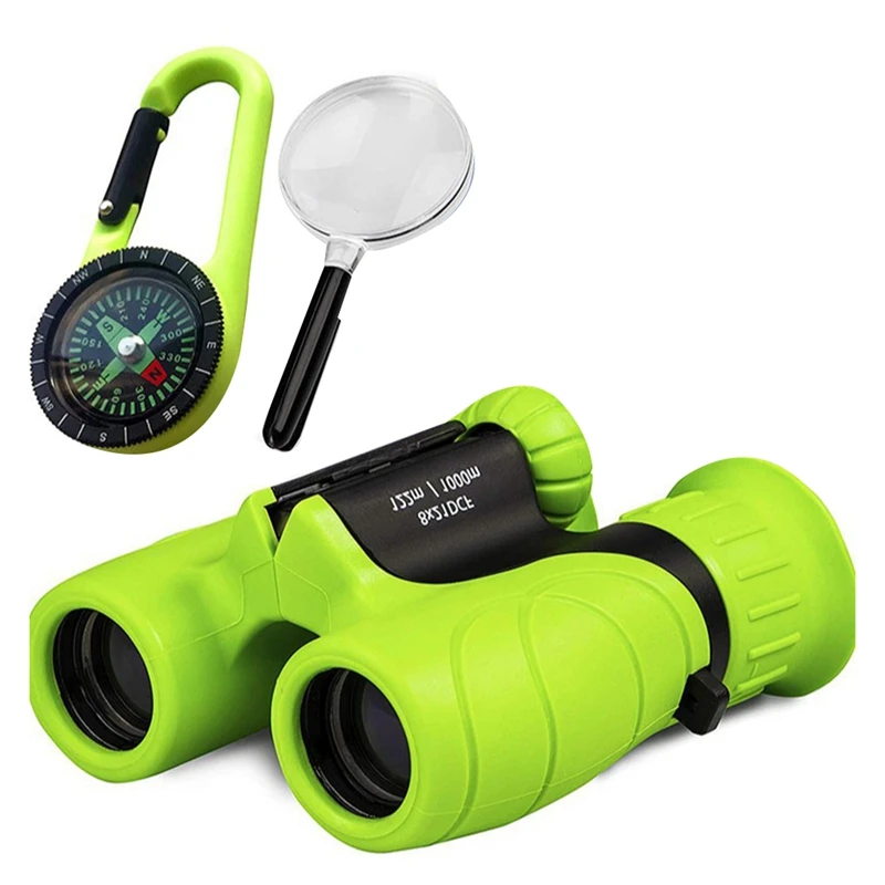 Kids Binoculars 8 X 21 Compact Telescope Suitable For Bird Watching, Camping, Traveling, Play Games, Binoculars Kids Toy