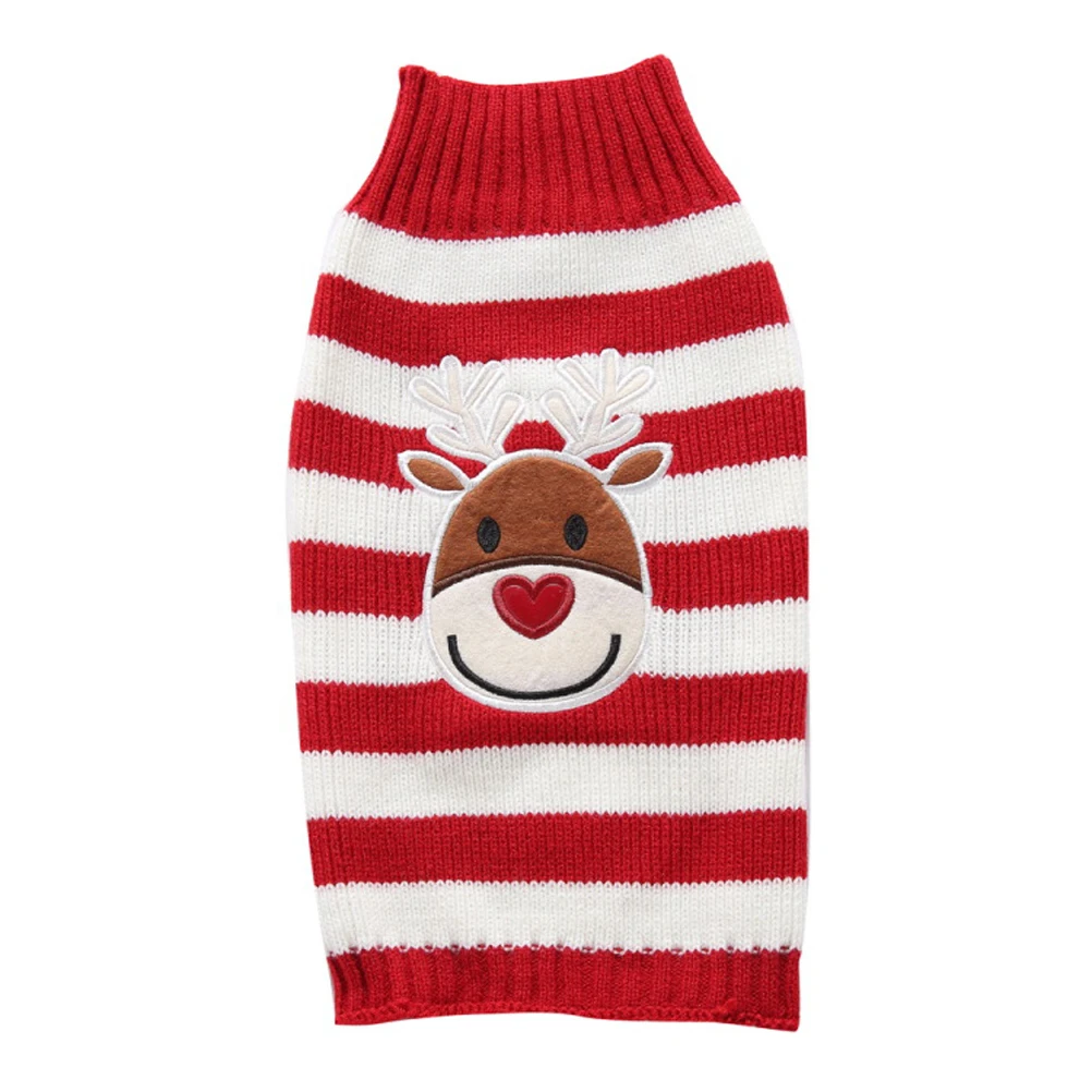 

Winter Pet Dog Sweater Knitted Warm Stylish Puppy Clothing Christmas Faux Coat Tie Dye Clothes Holiday Gift Idea Dog Winter