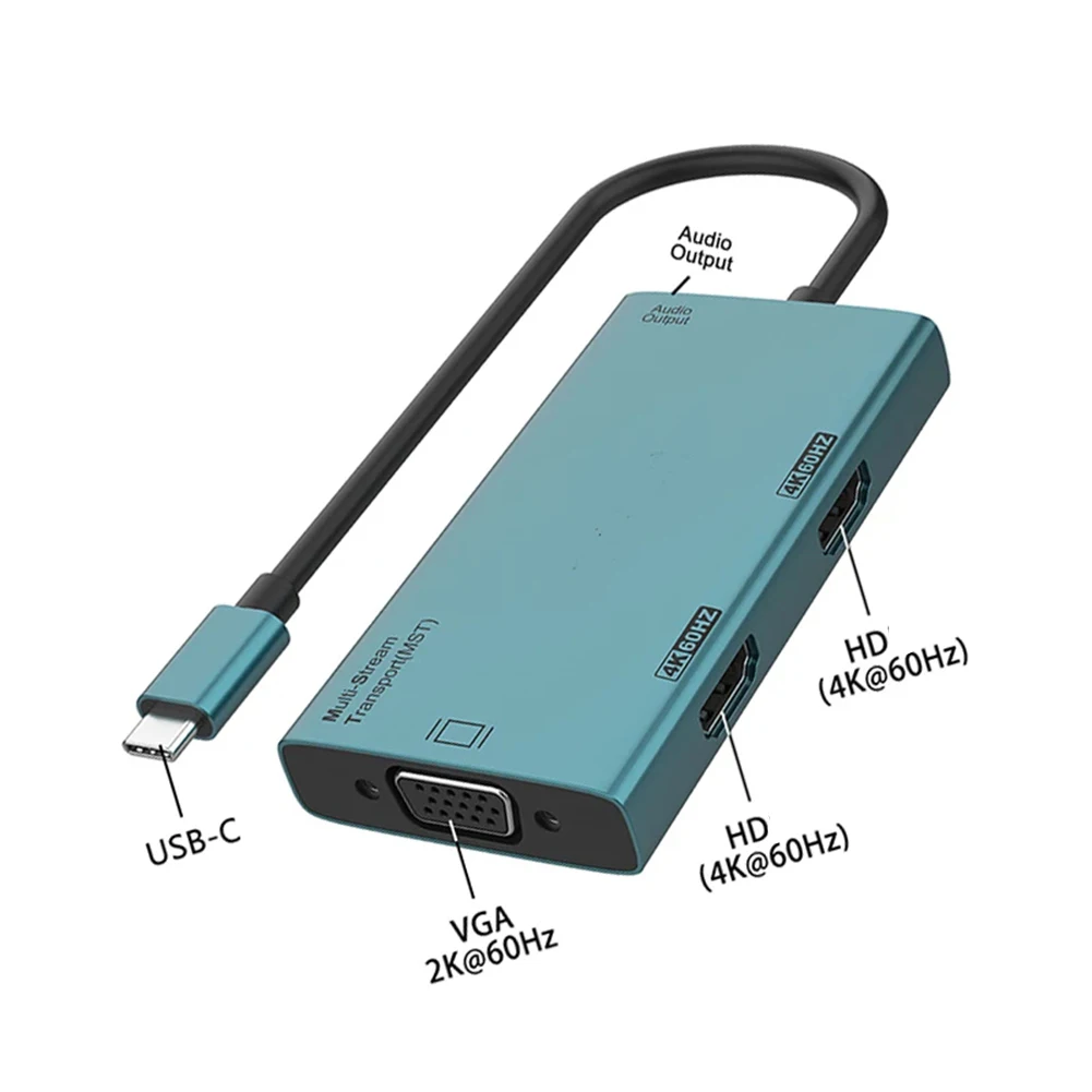 A07I Game Video Capture Dongle USB-C Dock Station Uitbreidingsbeeld USB naar VGA Converter USB-C naar -Compatibele VGA Video