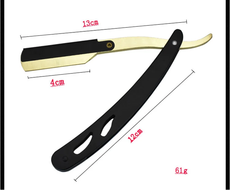 1 stücke Bunte Professional Hand Rasierer Gerade Rand Edelstahl Sharp Barber Razor Folding Rasieren Bart Cutter