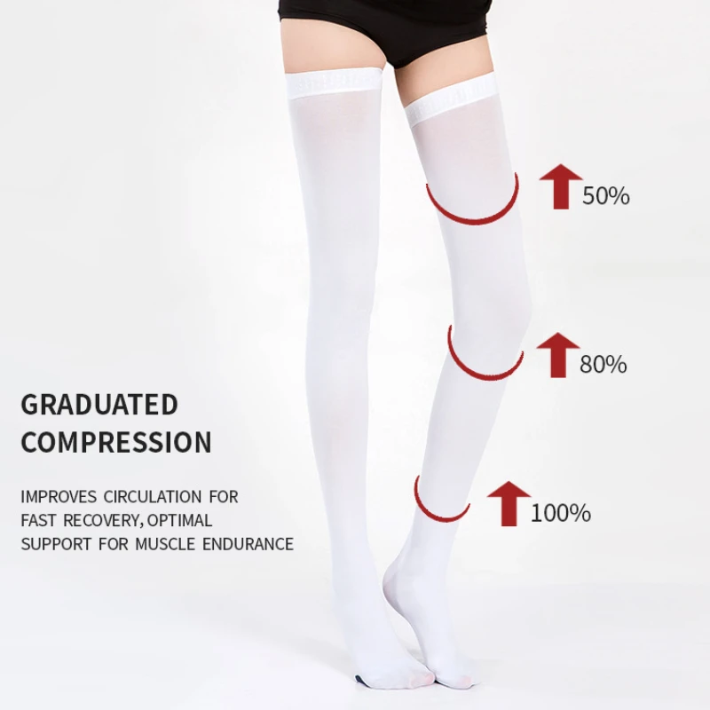 

high-tube Compression Stockings Golf Sports Socks Medical Nursing Prevent Varicose Veins Socks Fit For Rugby Sock