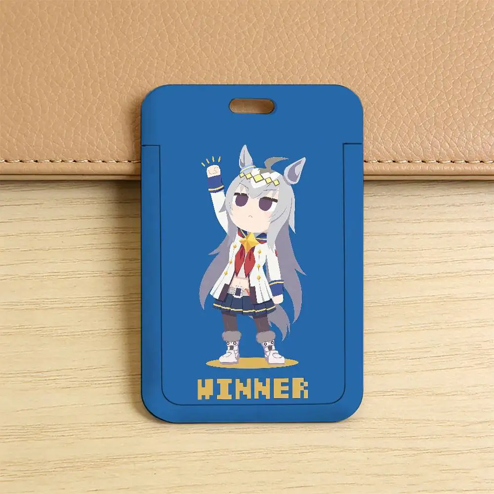 Game U-Umamusume Pretty Derby K Kunststoff-Schiebeabdeckung Schlüsselband Arbeitsausweis-Tasche Bus Studenten-Foto-Idol-Ausweishalter Mitarbeiter – Detail 9