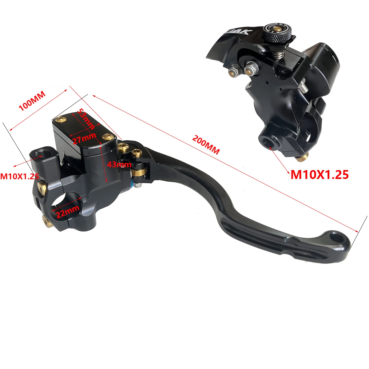 17mm Piston Motorcycle Master Cylinder Brake Hydraulic Clutch Lever Universal 22mm for Honda Yamaha Aprilla BMW Racing Bike