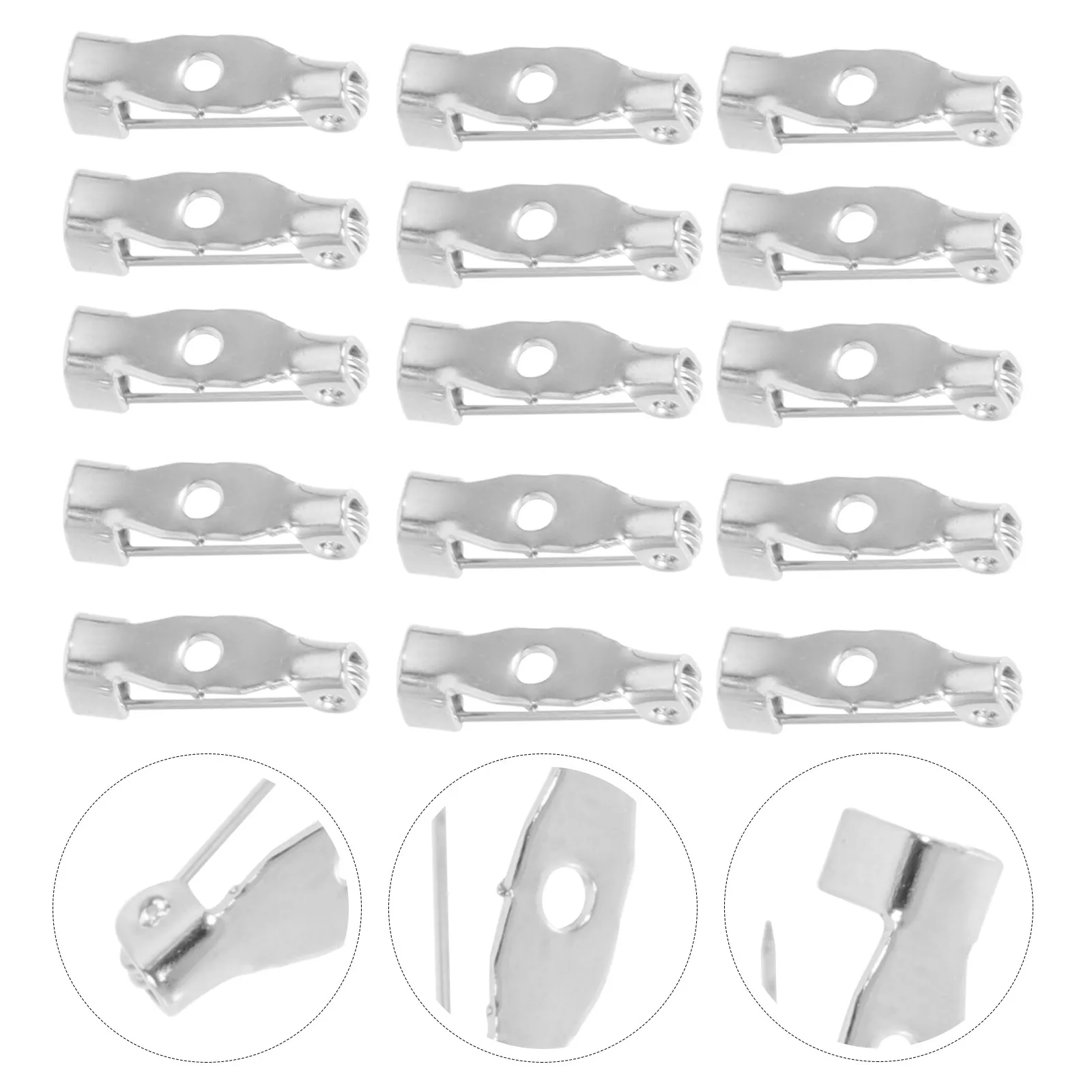 100pcs Safety Pin Brooch Pins for DIY Craft, Sewing, Clothing Repair & Decor – Lightweight Multipurpose Locking Pins