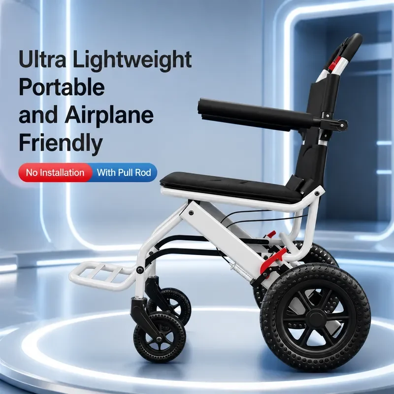 New Mini Ultra Light Portable Folding Hand Push Scooter Simple Travel Mobility Aid for Elderly
