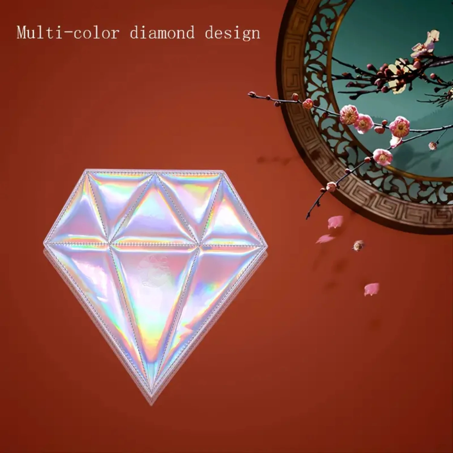 Borsa per trucco da viaggio a forma di diamante Scatola impermeabile per custodia