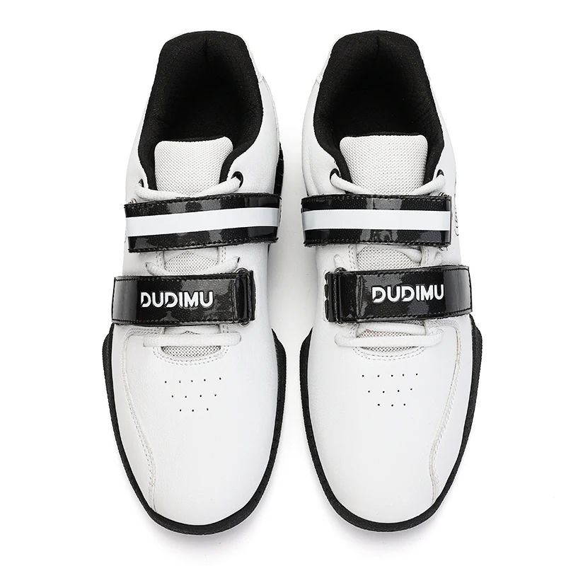 

Professional Weight Lifting Shoes for Men Women Red White Squat Hard Pull Shoes Leather Indoor Gym Shoes Unisex Size 38-46