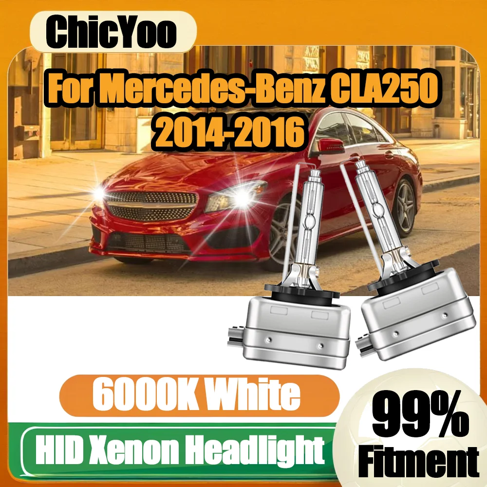 

2x 35W D3S HID ксеноновые лампы для фар, автомобильные фары 12V 24V, мощные автофары 6000K для Mercedes-Benz CLA250 2014 2015 2016