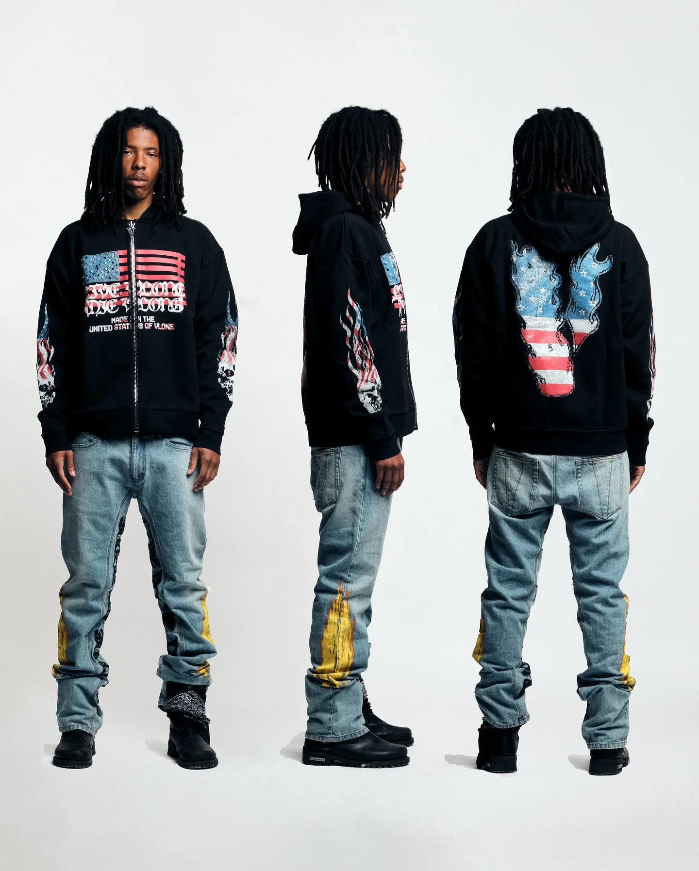 

Cardigan sweatshirt printed American flag pattern casual Y2K retro sweatshirt zipper cardigan women loose hoodie