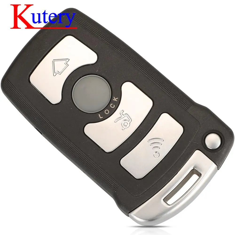 jingyuqin 3 Buttons Smart Remote Flip Car Key Shell Cover For BMW 7 Series E65 E66 E67 E68 745i 745Li 750i 2002-2008 Replacement