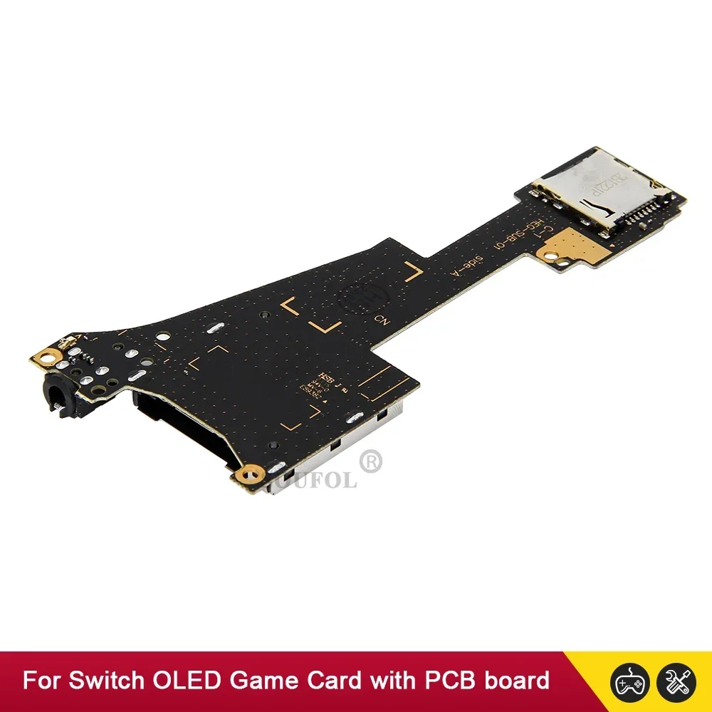 New For Nintend Switch OLED Game Card Slot Reader with Board Jack Socket Replacement Part Dropshipping