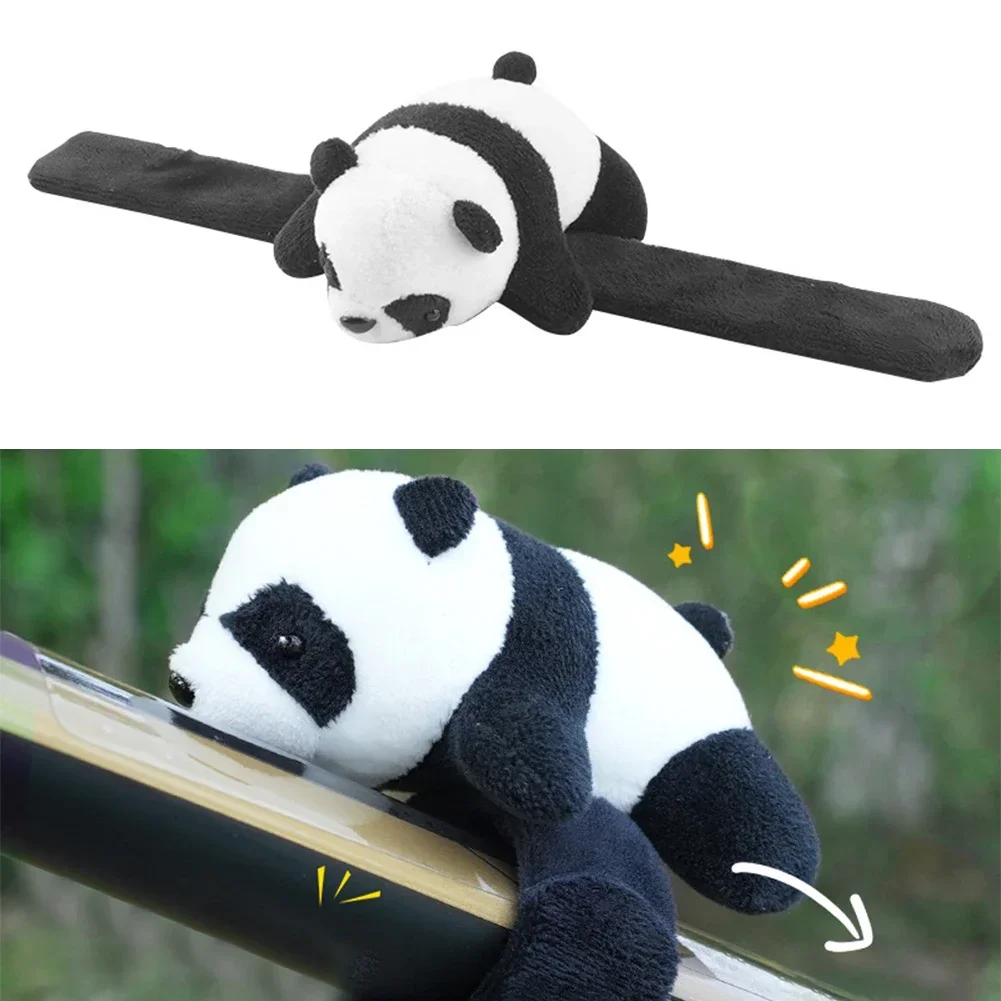 Bicycle Handlebar Decorations Stuffed Plush Doll Cute Panda Animal Bike Motorcycle Handle Cycling Ornaments Accessories